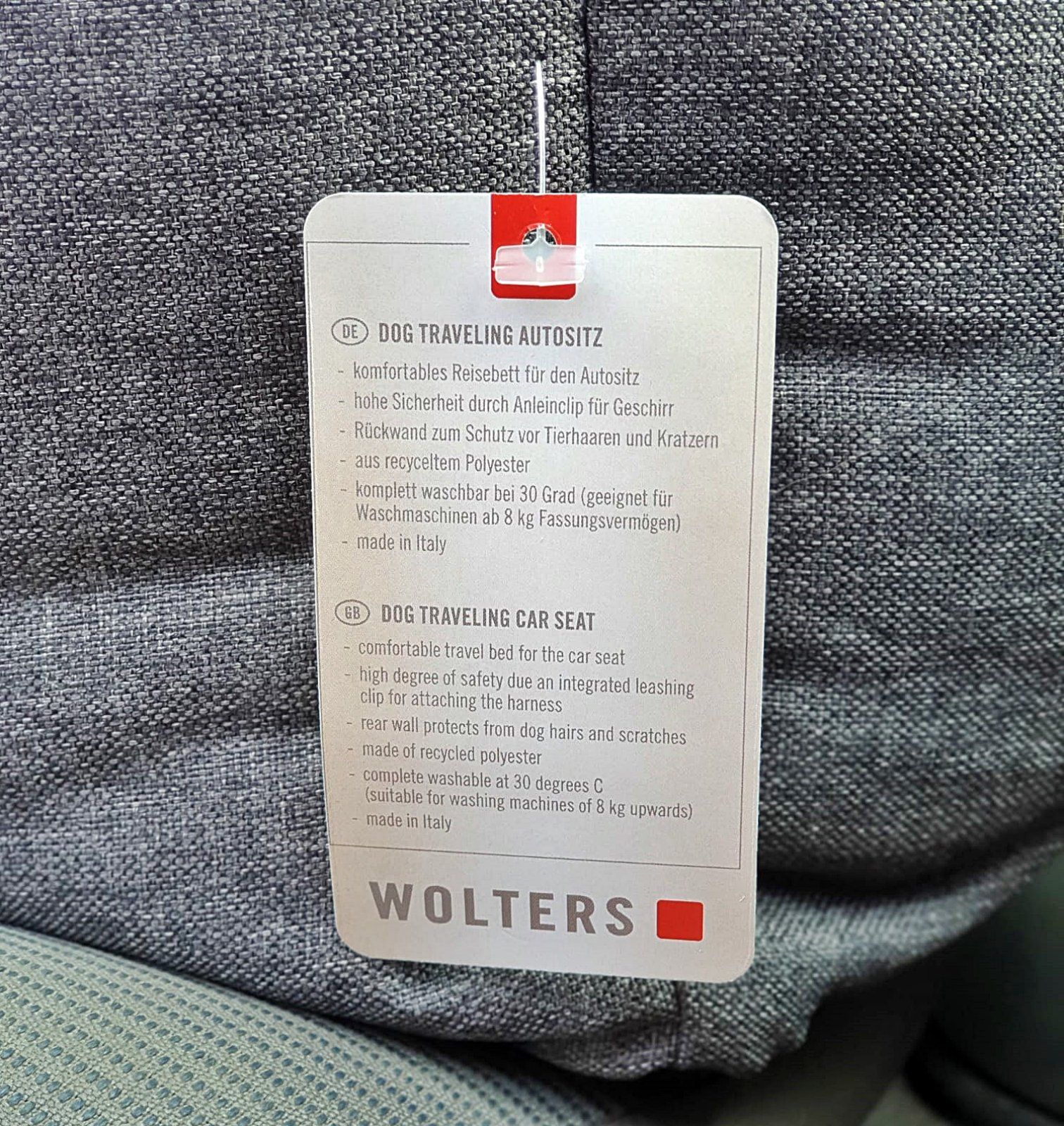 WOLTERS Dog Traveling Autositz 60 × 40 × 25 cm – dunkelgrau | Sonderposten – Bild 9