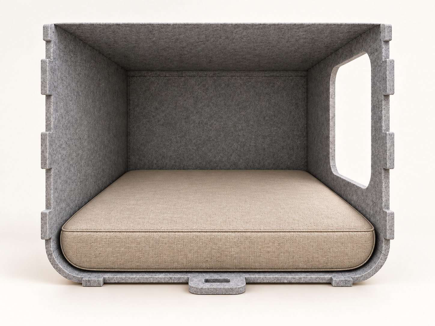 SONNO Schallschutzbox mit passgenauem Travellino Kissen mit Ambra-Outdoorbezug